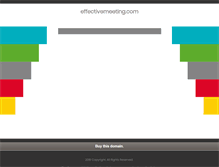 Tablet Screenshot of effectivemeeting.com